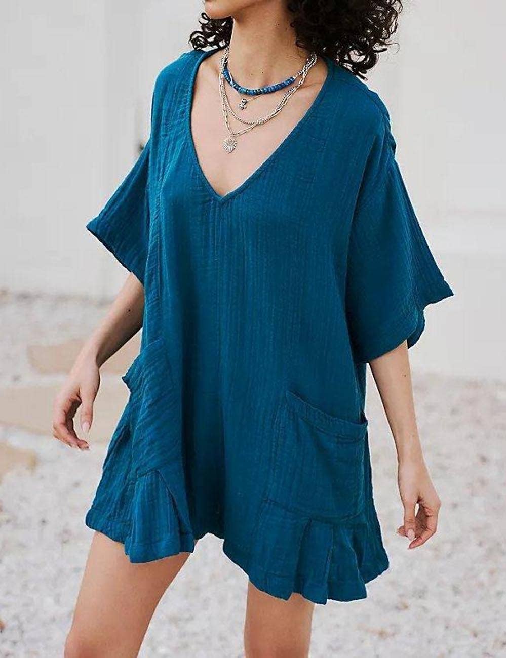 Gauze Sleeved Romper