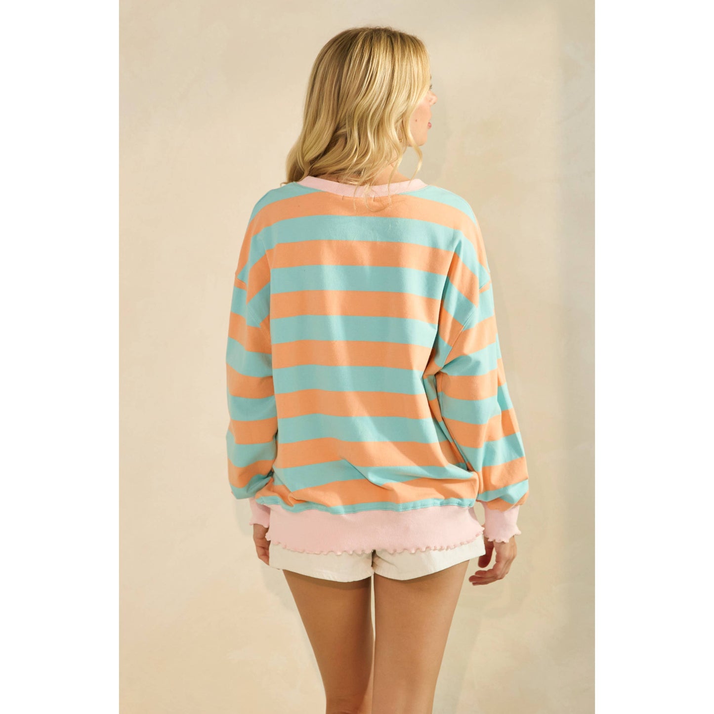 Cotton Candy Knit Long Sleeve Top