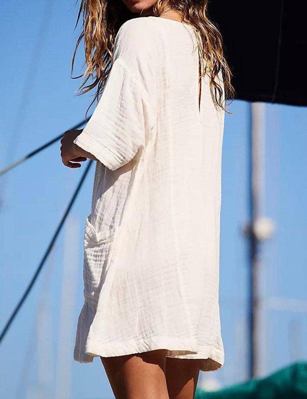 Gauze Sleeved Romper
