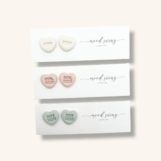 Mom's the Word Collection | Polymer Clay Studs
