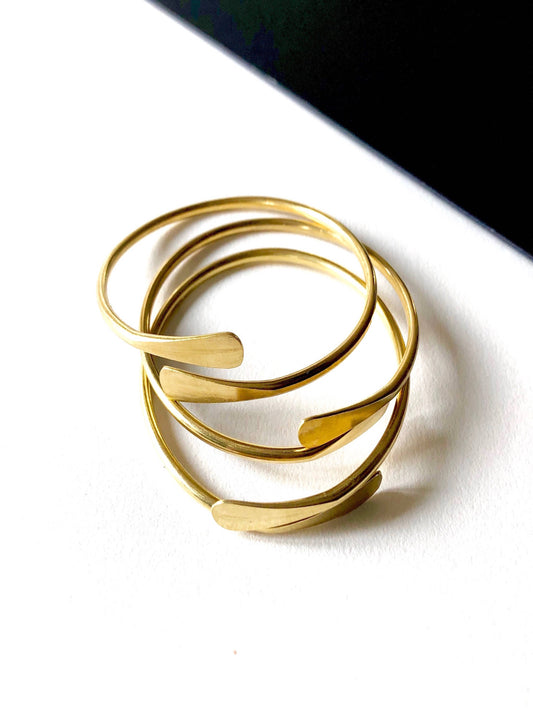 Brass Coil Bangle/Anklet