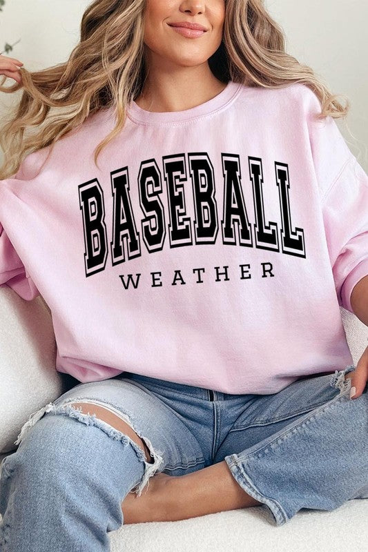 Baseball Weather Graphic Sweatshirts