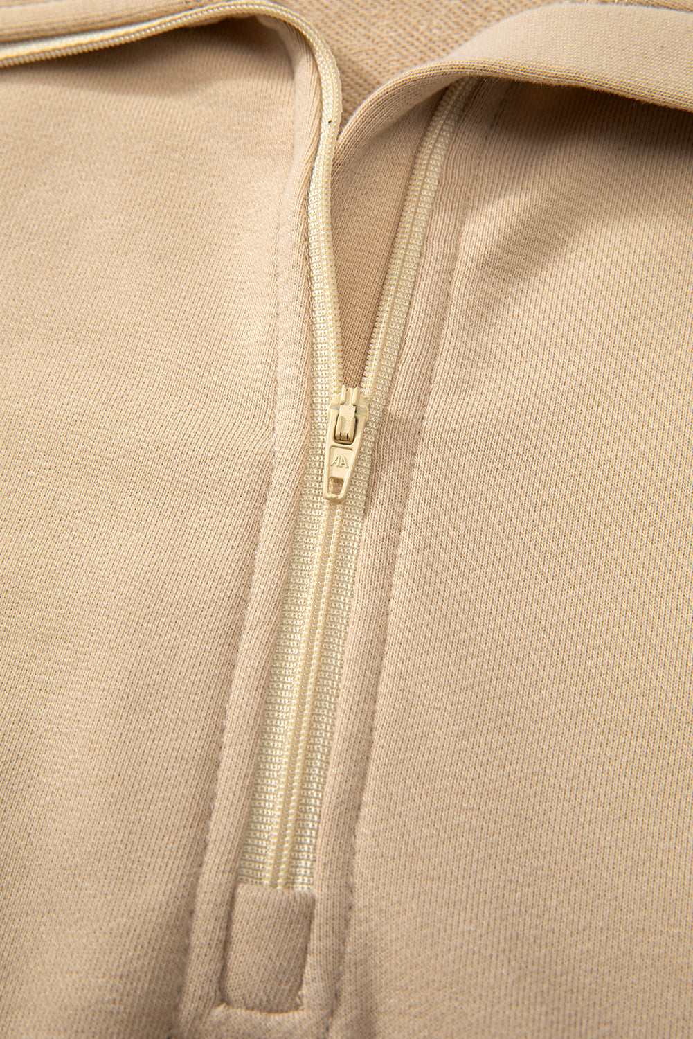 Valerian Quarter Zip Stand Neck Kangaroo Pocket Sweatshirt