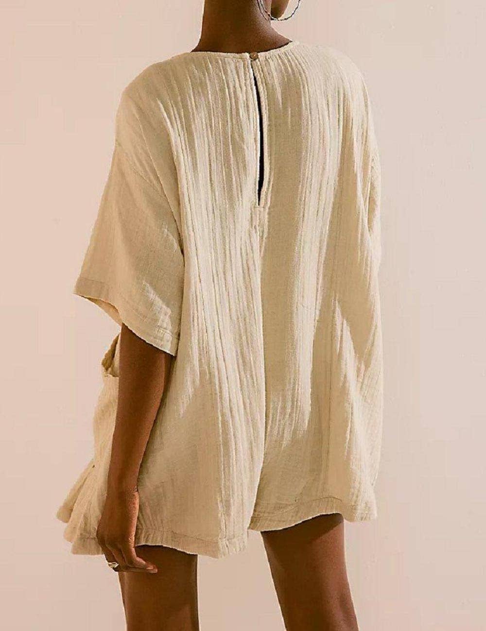 Gauze Sleeved Romper