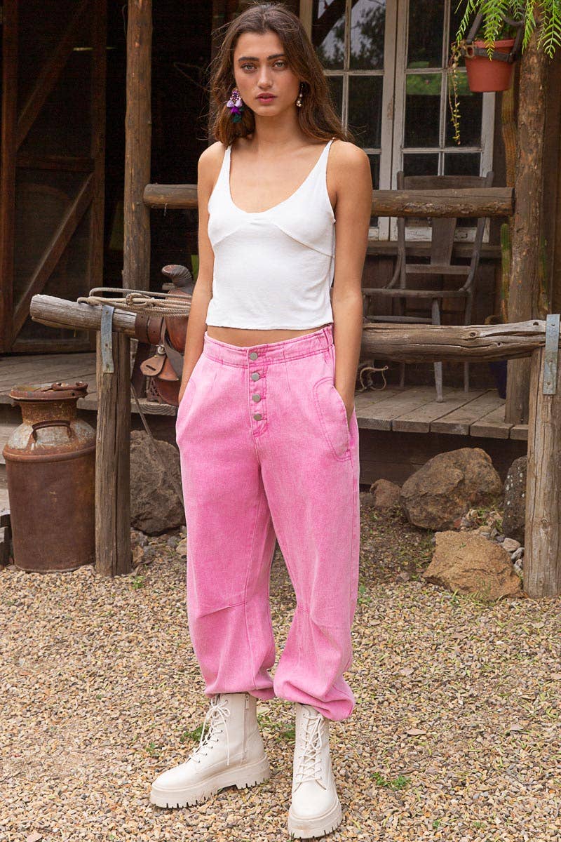 POL Lettuce Hem Adjustable Strap Ribbed Crop Tank Top