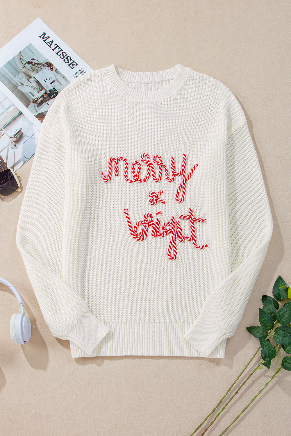 Bright White Merry & Bright Christmas Sweater