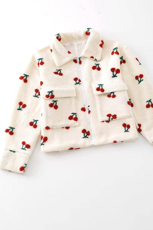 CHERRY SHERPA JACKET