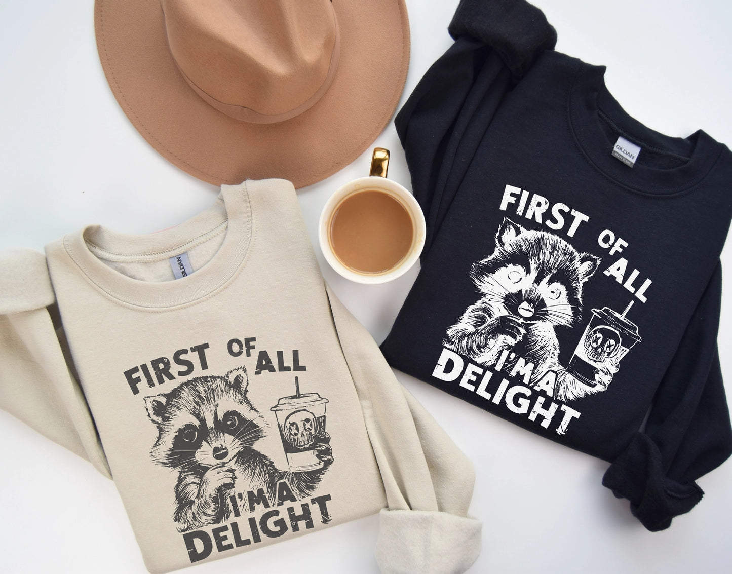 PRE-ORDER  I'm A Delight Racoon Sweatshirt