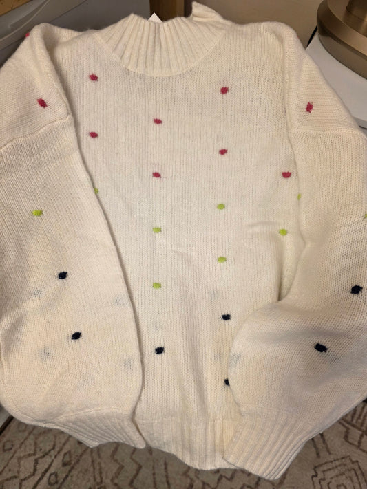 NOVIE POM POM SWEATER