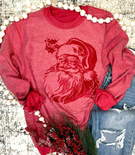 INSIDE OUT SANTA ON HEATHER RED