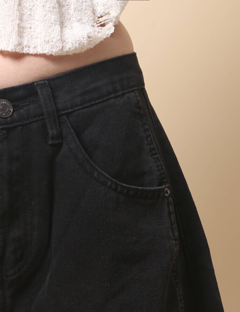 Paint Splatter Wide Leg Jeans Barrel Denim