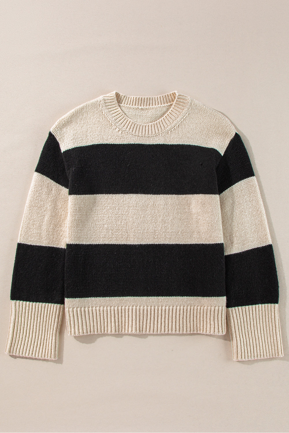 Jet Stream Colorblock Loose Pullover Sweater