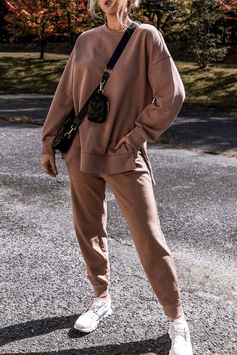 Fireside cozy sweat outfit