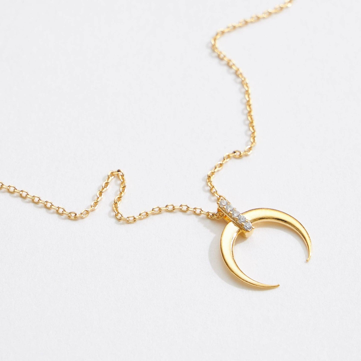 Crescent Pendant Necklace