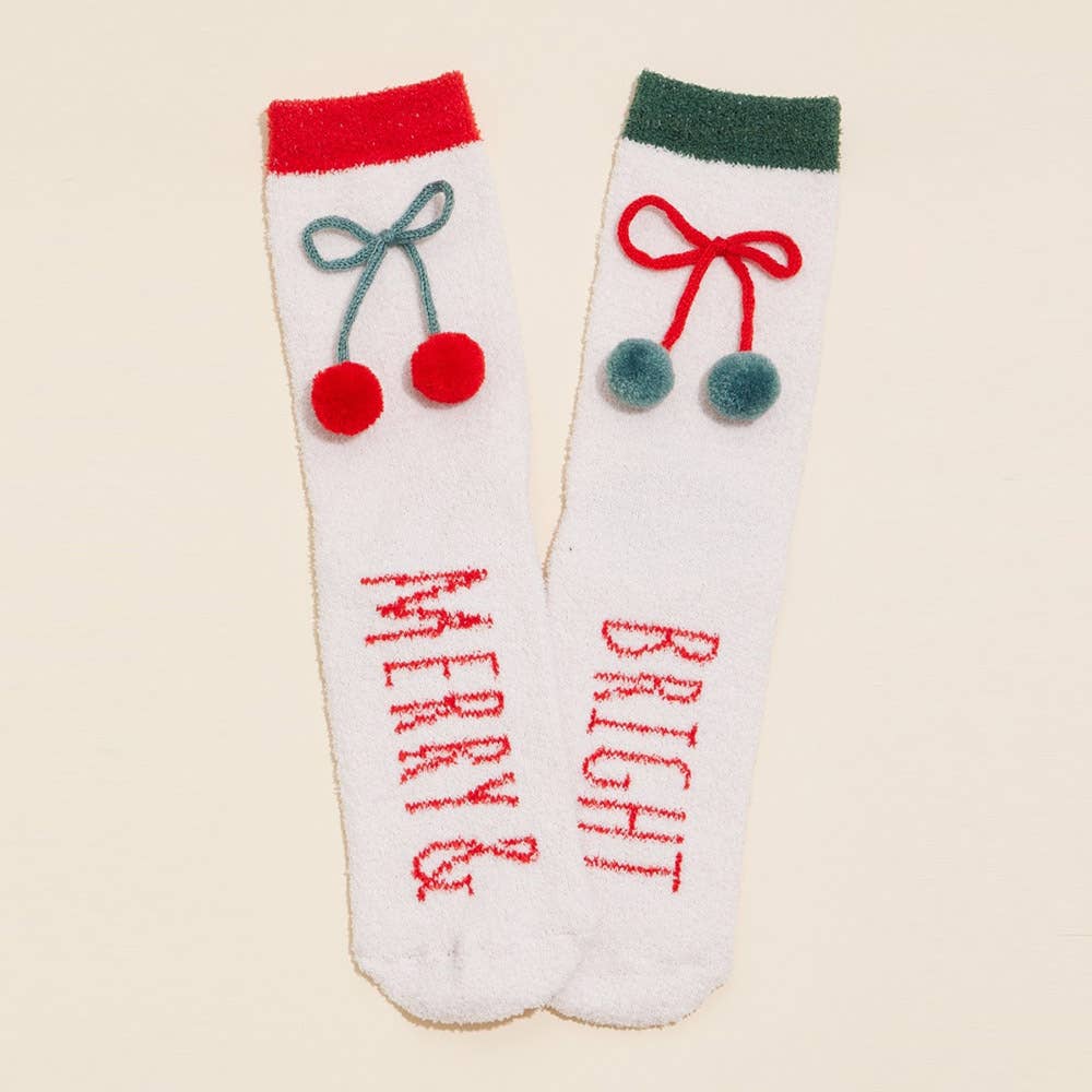 Holly Jolly Christmas Gift Socks 4 pairs