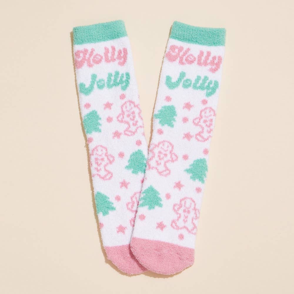 Holly Jolly Christmas Gift Socks 4 pairs