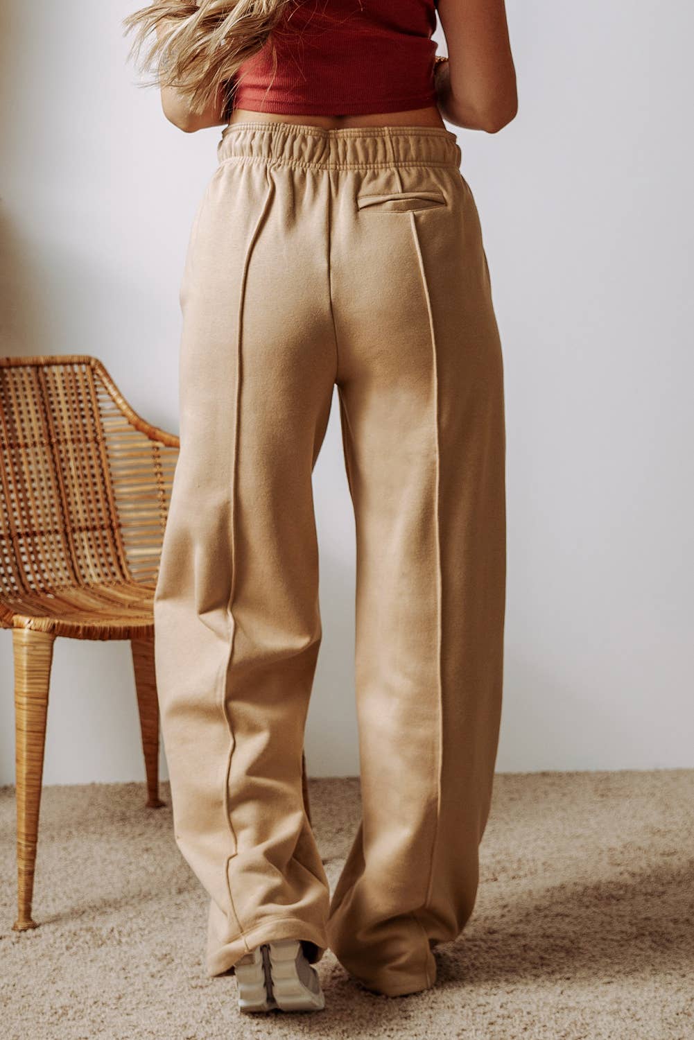 Cozy High Waist Wide Leg Pants