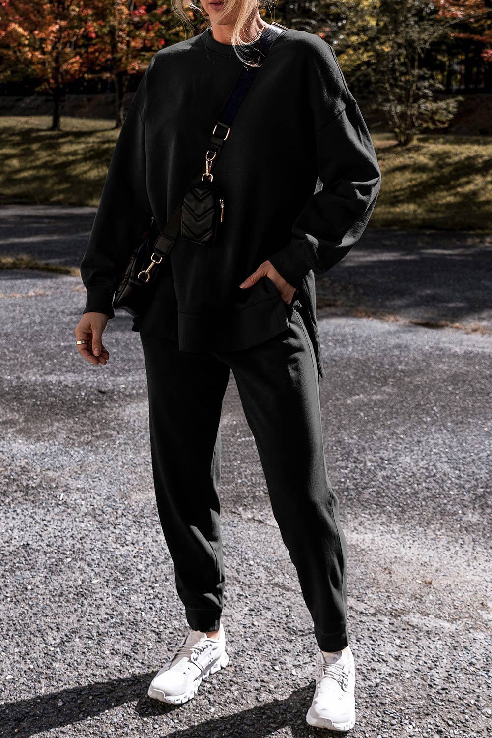 Fireside cozy sweat outfit