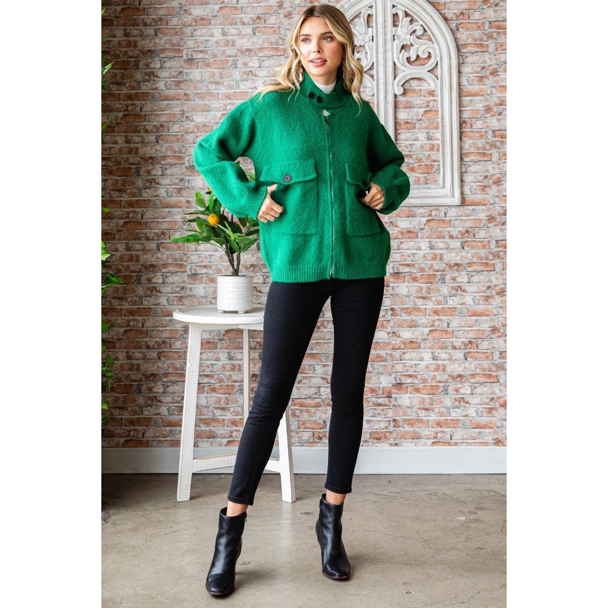 APPLE GREEN Cardigan
