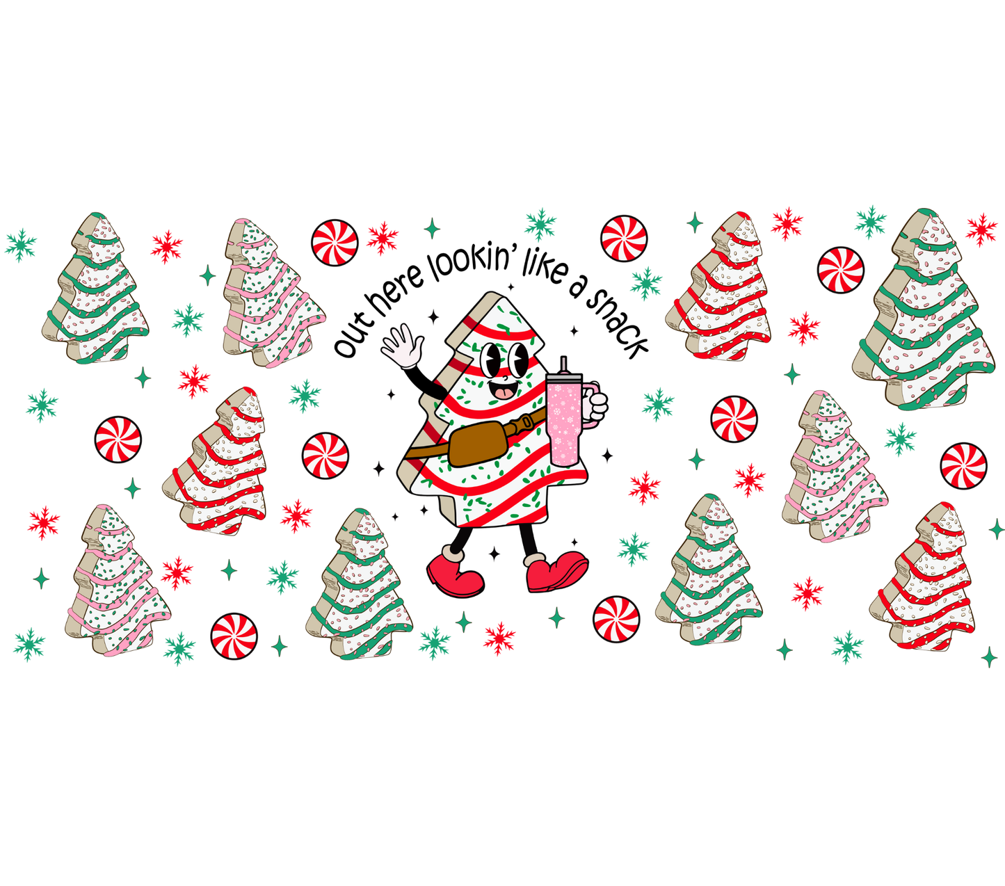 Christmas Tree Cake Tumbler - 40oz