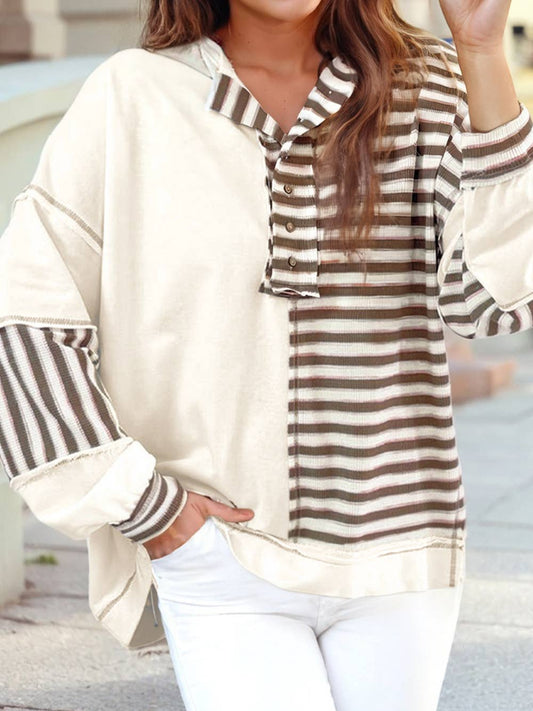 Stitched Detail Oversized Top
