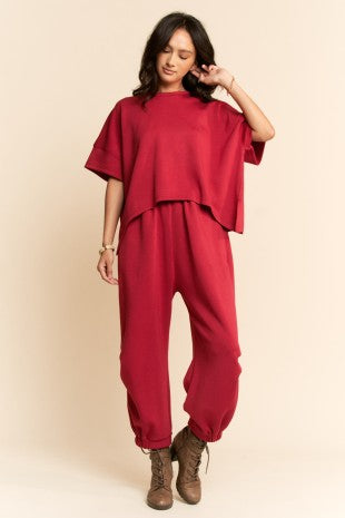 Little Red Pant Set